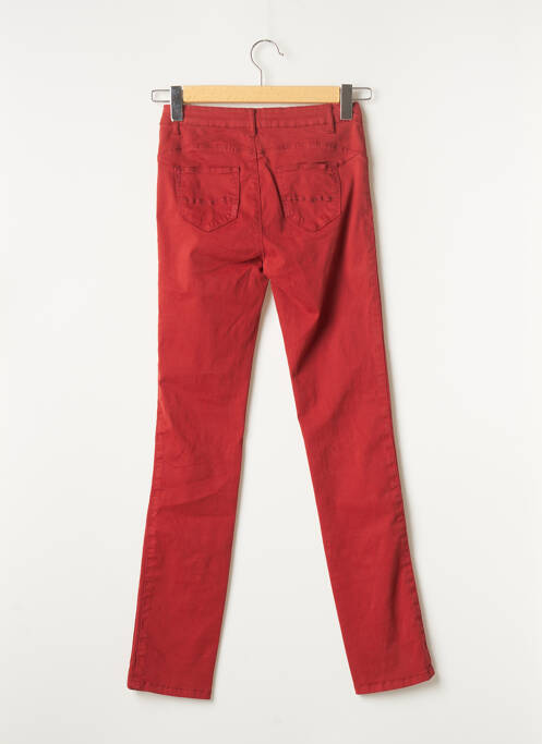 Pantalon slim rouge C'EST BEAU LA VIE pour femme