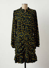 Robe mi-longue manches longues manches longues noir LOFTY MANNER femme