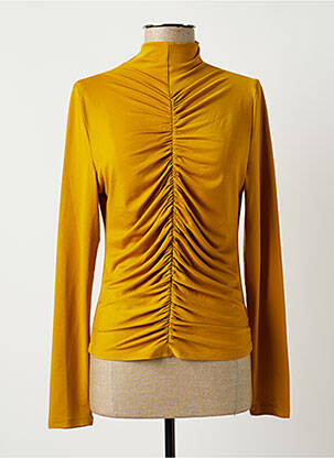 Top stretch manches longues jaune LOFTY MANNER femme