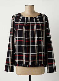 Blouse fermeture boutonnée au dos manches longues noir DIANE LAURY femme
