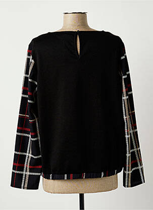 Blouse col rond manches longues noir DIANE LAURY femme