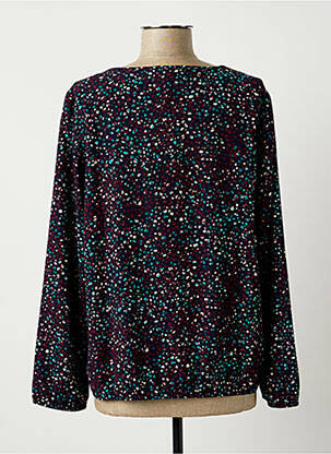 Blouse tissage popeline manches longues bleu DIANE LAURY femme