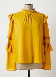 Blouse fermeture boutonnée au dos manches longues jaune LOFTY MANNER femme