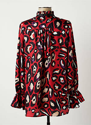 Blouse manches longues manches longues rouge EDAS femme