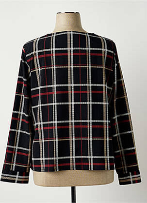 Blouse poignets boutonnés avec fente manches longues noir DIANE LAURY femme