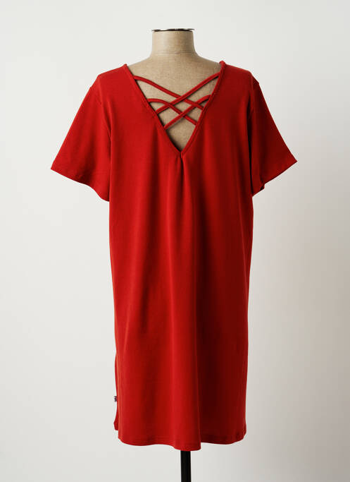 Robe courte orange ZHENZI pour femme