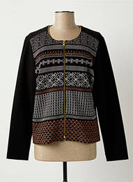 Veste casual col rond noir DIANE LAURY femme