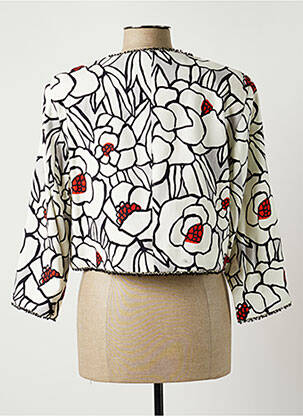 Veste chic tissage crêpe blanc MICHAELA LOUISA femme