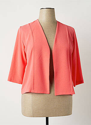 Veste chic tissage crêpe rose NIKI PARIS femme