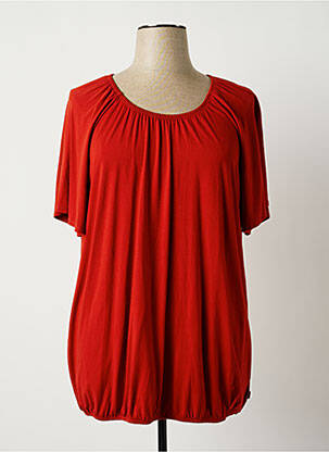 Tunique manches courtes tissage jersey orange ZHENZI femme
