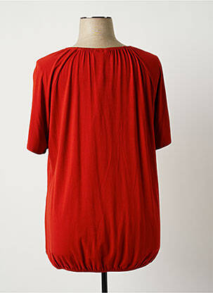 Tunique manches courtes tissage jersey orange ZHENZI femme