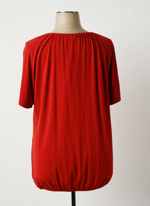 Tunique manches courtes tissage jersey orange ZHENZI femme