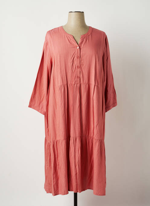 Robe longue rose CISO pour femme