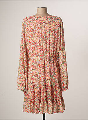 Robe mi-longue imprimé fleurs manches longues rose LOFTY MANNER femme