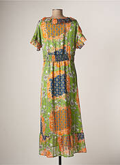 Robe longue vert JUS D'ORANGE pour femme seconde vue