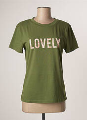 T-shirt vert LOFTY MANNER pour femme seconde vue