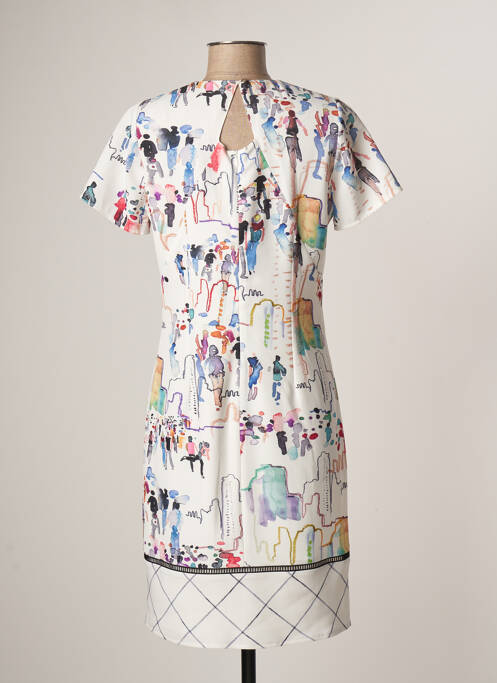 Robe mi-longue blanc MERI & ESCA pour femme