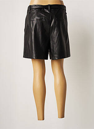 Short tissage simili-cuir taille normale noir ROSE MON AMOUR femme