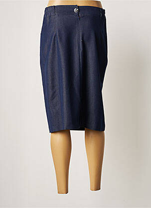 Jupe mi-longue stretch bleu NIKI PARIS femme