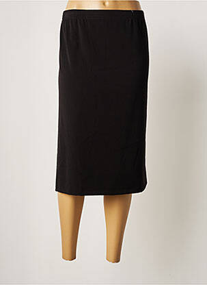 Jupe mi-longue coupe droite noir GRIFFON femme