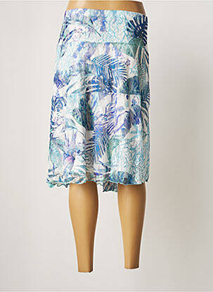 Jupe mi-longue stretch bleu DIANE LAURY femme