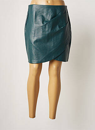 Jupe courte coupe droite bleu LOFTY MANNER femme