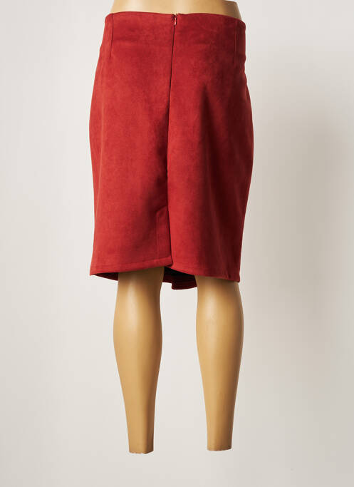 Jupe mi-longue orange NIKI PARIS pour femme