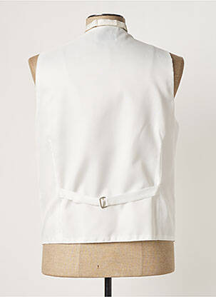 Gilet sans manche bi-matiére blanc ELIOS homme