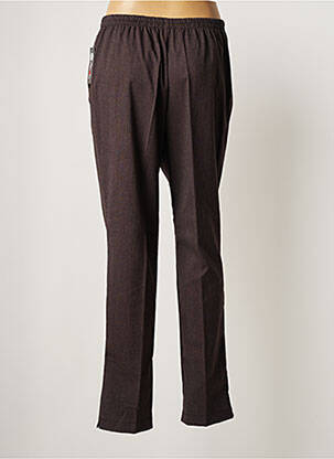 Pantalon droit taille élastique taille normale gris NIKI PARIS femme