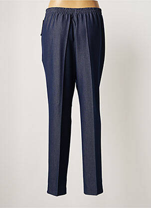 Pantalon droit taille élastique taille normale bleu NIKI PARIS femme