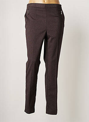 Pantalon droit stretch taille normale gris NIKI PARIS femme