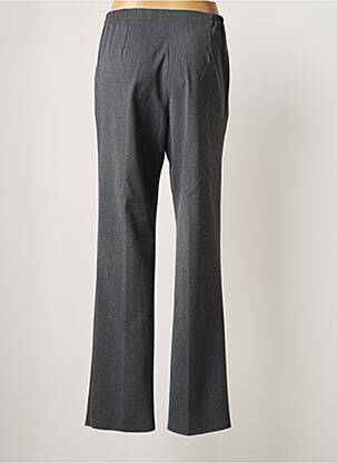 Pantalon droit fermeture zippée sous rabat boutonné taille normale gris GRIFFON femme