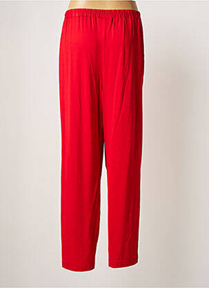 Pantalon droit stretch taille normale rouge CHALOU femme