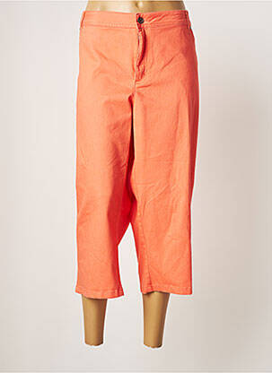 Pantacourt stretch taille normale orange CISO femme