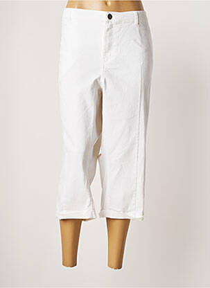 Pantacourt coupe droite taille normale blanc ADIA femme