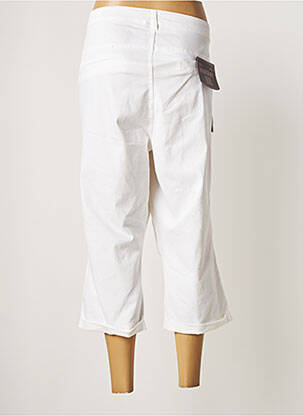 Pantacourt coupe droite taille normale blanc ADIA femme