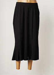 Jupe longue fermeture zippée au dos noir SEMPRE PIU BY CHALOU femme