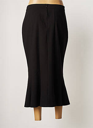 Jupe longue fermeture zippée au dos noir SEMPRE PIU BY CHALOU femme
