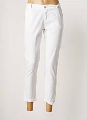 Pantalon 7/8 blanc LILI & CAROLINE pour femme seconde vue