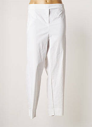 Pantalon droit blanc ADELINA BY SCHEITER pour femme