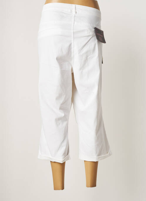 Pantacourt coupe droite taille normale blanc ADIA femme
