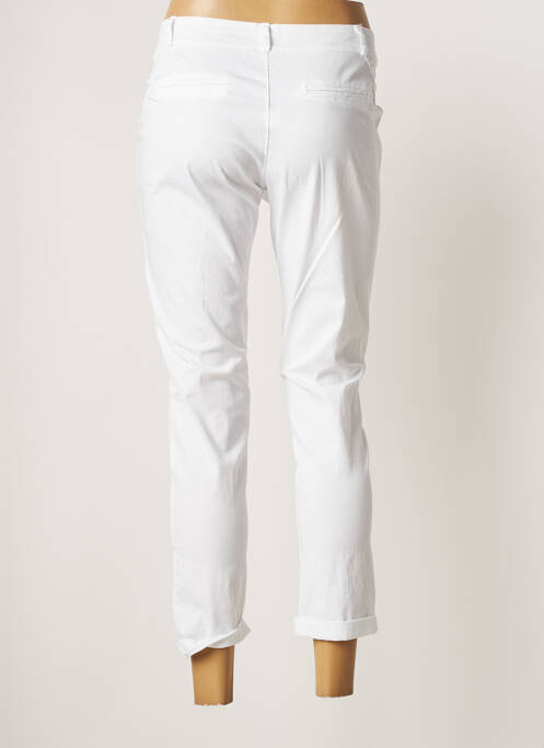 Pantalon 7/8 blanc LILI & CAROLINE pour femme
