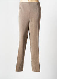 Pantalon droit stretch taille normale beige GUY DUBOUIS femme