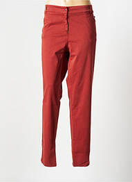Pantalon slim broderie rivets taille normale orange ZELI femme