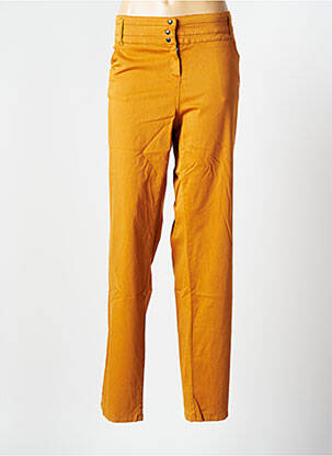 Pantalon droit stretch taille normale orange ZELI femme