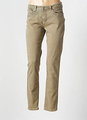 Pantalon slim taille basse taille basse vert JENSEN femme