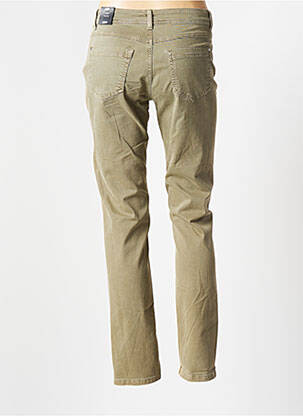 Pantalon slim broderie rivets taille basse vert JENSEN femme