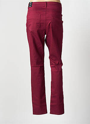 Pantalon slim broderie rivets taille normale rouge JENSEN femme