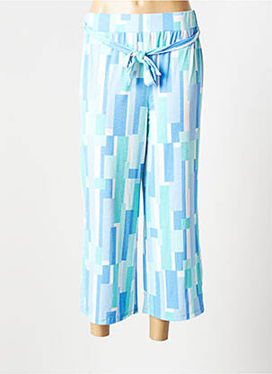 Pantalon 7/8 stretch bleu MARBLE femme