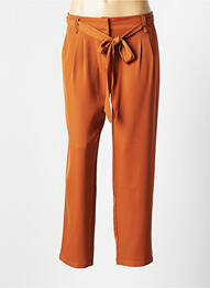 Pantalon chino taille normale taille normale marron ROSE femme